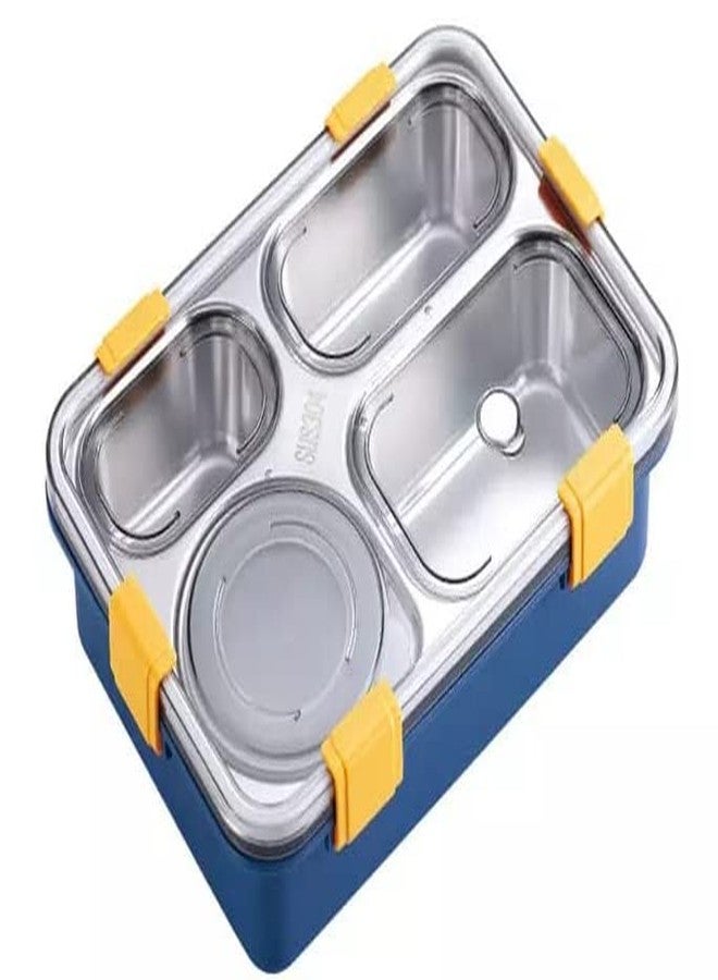 Sixfire Lunch Boxes 4 Compartment Lunch Box Pack of 1 for Office and Lunch Box for Kids, Microwave Safe Lunch Boxes Freezer Safe Food Containers with Spoon for Adults and Kids - Image 1
